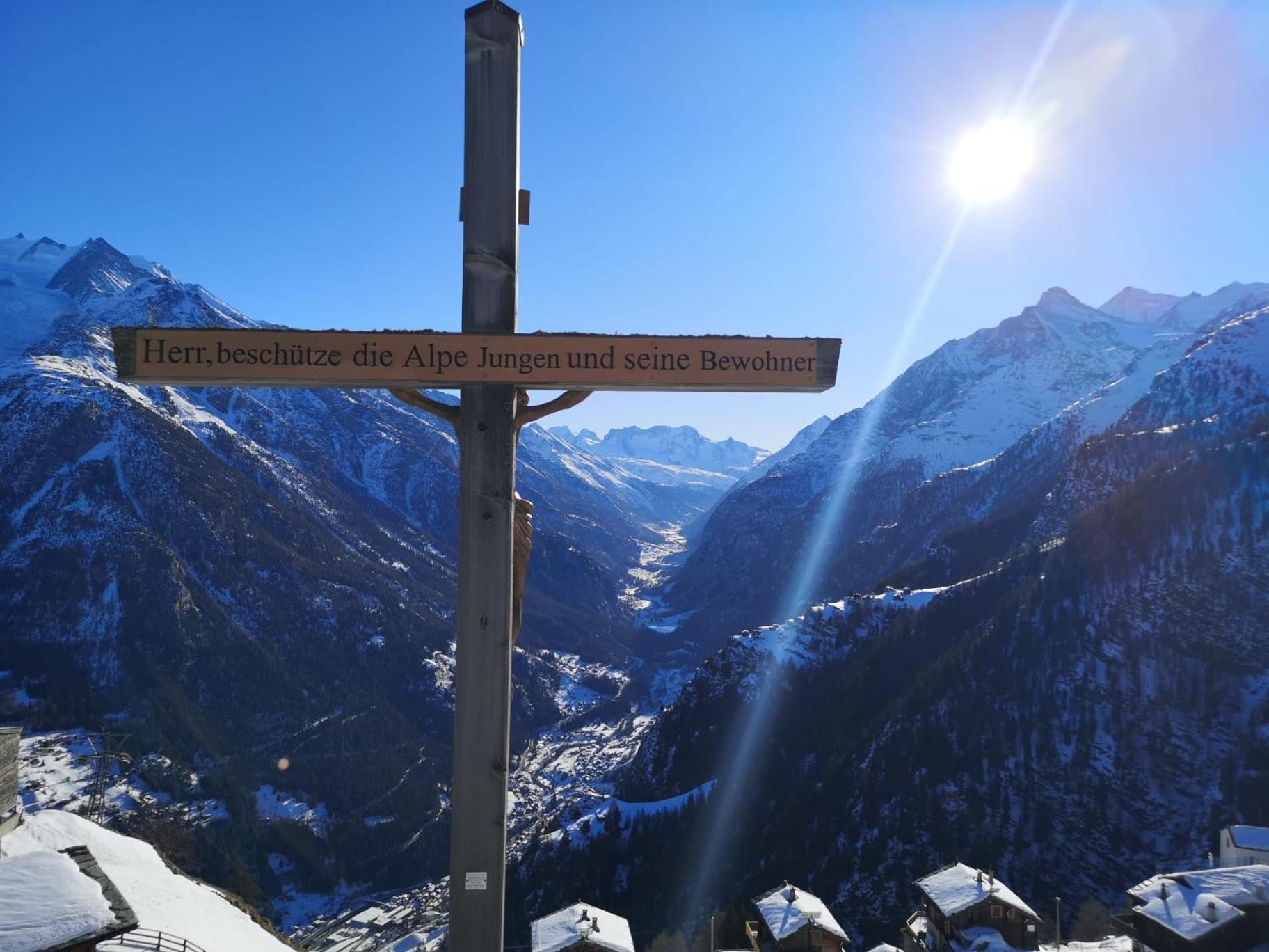 Ferienwohnung Morgengruss Sankt Niklaus Exteriör bild